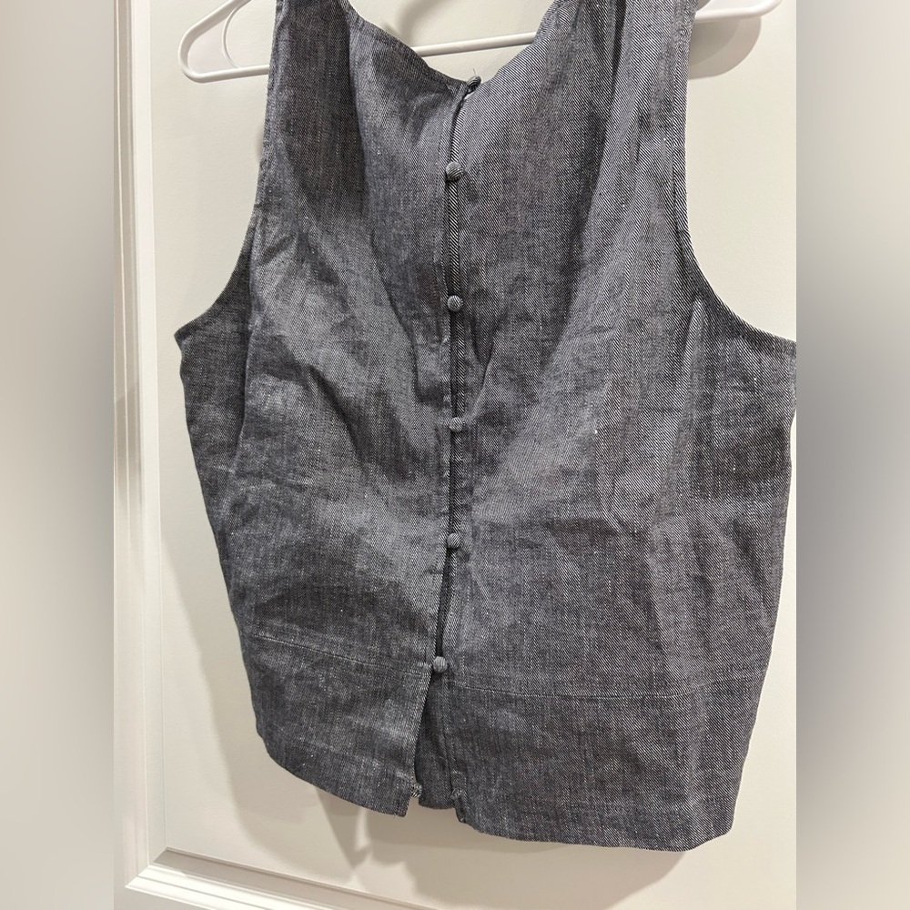 NWT Banana Republic Blouse black white XL - Picture 2 of 5